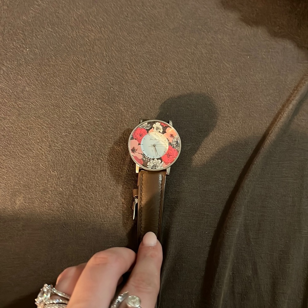 Vera Bradley mocha rouge watch